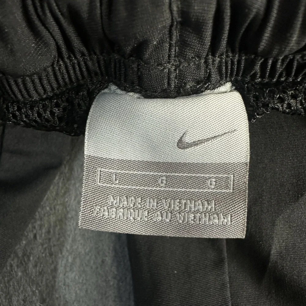 90s Vintage Nike Size L NME Black Windbreaker Pants - Gorpcore Mesh Straight